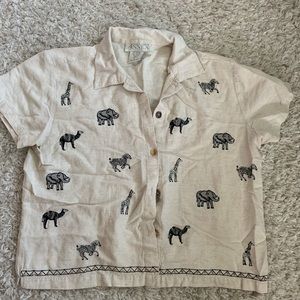 Thrifted zoo tee